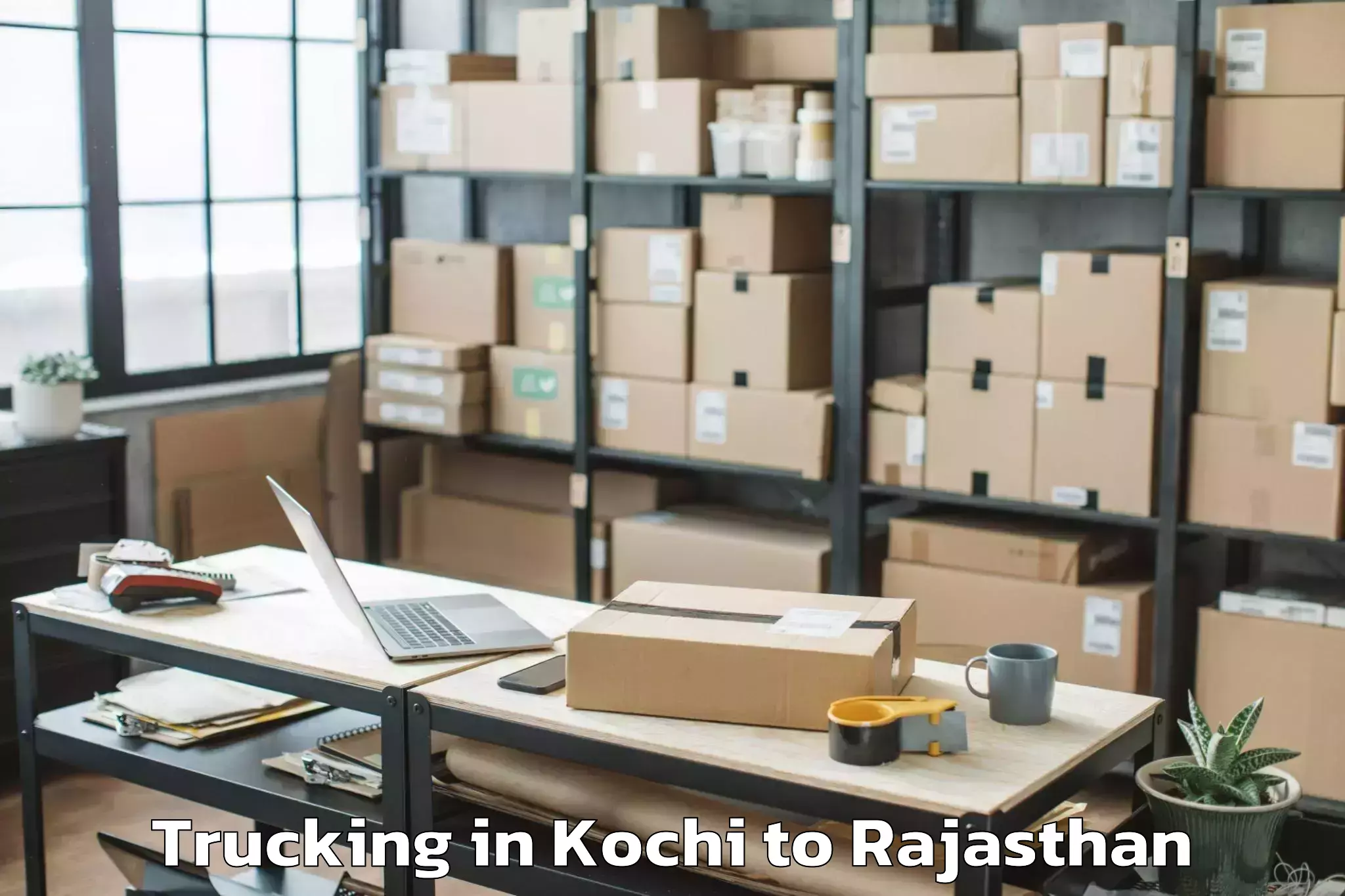 Quality Kochi to Jojawar Trucking